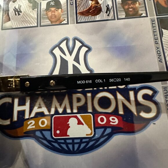 Authentic Cazal Sunglasses 616 Black Gold Grey Gardient Lenses - Picture 6 of 8